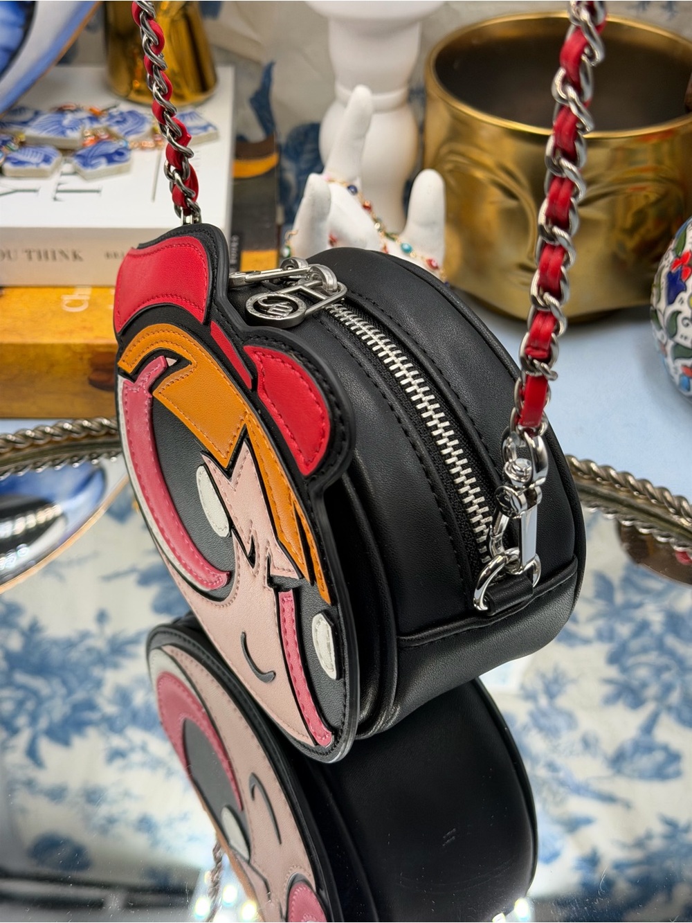 🆕 JELLY BUNNY 🧿 NWOT x POWERPUFF GIRLS Blossom Crossbody Bag, Red & Black - Picture 6 of 14